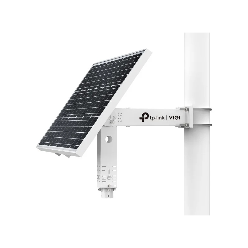 TP-Link Vigi SP9030 Panel Solar con Soporte para Camaras - 90W - Bateria 31.2Ah - IP66 - Ethernet RJ45 - Velocidad hasta 100Mbps