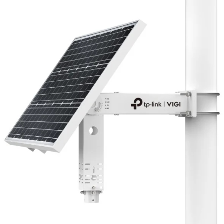 TP-Link Vigi SP9030 Panel Solar con Soporte para Camaras - 90W - Bateria 31.2Ah - IP66 - Ethernet RJ45 - Velocidad hasta 100Mbps