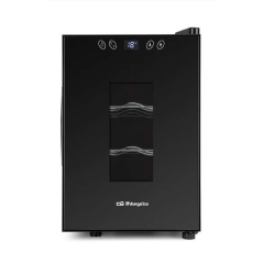 Cave à Vin Compacte Orbegozo VT 630 - Préservez et dégustez le vin à la maison - Capacité 6 bouteilles - Contrôle électronique d