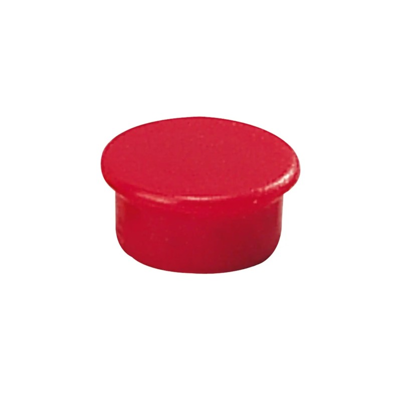 Dahle Aimants 13 mm - Rouge (Lot de 10)