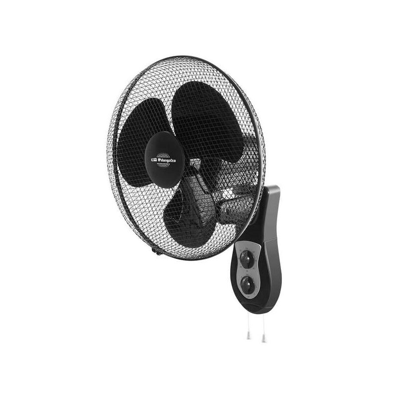 Ventilateur mural Orbegozo WF 0141 noir 40W 3 vitesses Ventilateur mural Orbegozo WF 0141 noir 40W 3 vitesses