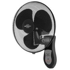 ventilateur mural noir quatre pales