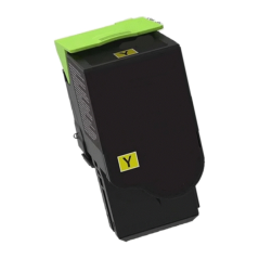 cartouche toner jaune languette verte