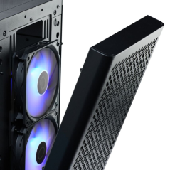 Boîtier tour Cooler Master Elite 502 E-ATX - 3 ventilateurs RGB 120 mm - Fenêtre latérale - Gestion des câbles - Audio - 1 port