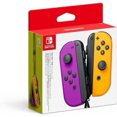 Ensemble de manettes Joy-Con Nintendo (gauche/droite) pour Nintendo Switch - Jusqu'à 20 heures d'autonomie - Vibrations HD