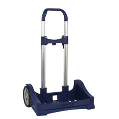 Valise à roulettes Safta Evolution - Fixation universelle - Roues anti-vibrations de 14 cm - Aluminium/PP - 40 x 85 x 28 cm