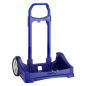 Valise à roulettes Safta Evolution - Fixation universelle - Roues anti-vibrations de 14 cm - Aluminium/PP - 40 x 85 x 28 cm