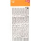 Apli Lettres et Chiffres Transférables Super 3mm 997 Caractères - Noir Brillant