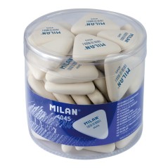 Gomme triangulaire Milan 4045 blanc lot de 45