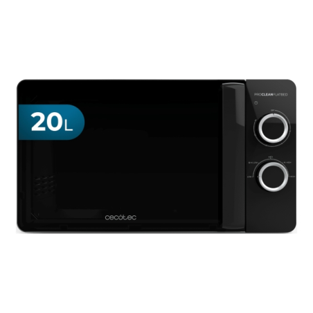 Micro-ondes à plat Cecotec Proclean 3030 sans plateau tournant - Puissance 700 W - Capacité 20 L - Revêtement céramique