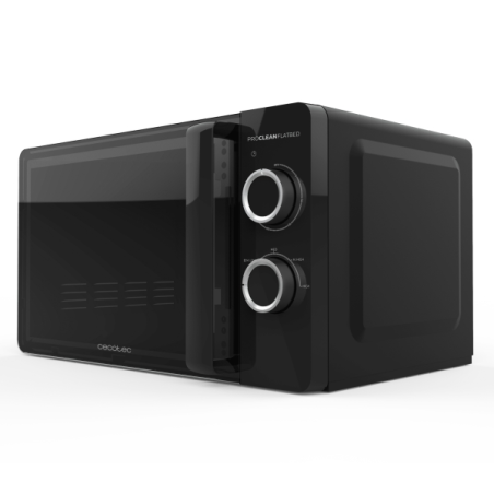 Micro-ondes à plat Cecotec Proclean 3030 sans plateau tournant - Puissance 700 W - Capacité 20 L - Revêtement céramique