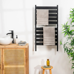 Sèche-serviettes électrique Innovagoods à 10 barres - 260 W - IP44 - Câble de 140 cm - Accessoires inclus - Température