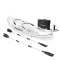 Kayak gonflable Innovagoods pour 2 personnes - Pompe manuelle - Supporte jusqu'à 180 kg - Accessoires inclus : sac de