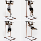 Station de traction et de fitness Innovagoods - Supporte jusqu'à 110 kg - Hauteur réglable - Guide d'exercices inclus - Sac de