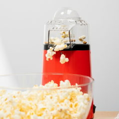 Machine à pop-corn à air chaud Innovagoods Popmar - Puissance de 1200 W - Cuisson sans huile - Bouchon doseur - Sécurité