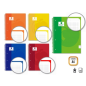 LOT de 5 Cahier à spirales Golden Extra A4 80 feuilles 90 g/m² quadrillé 5x5 - Feuilles microperforées avec bande colorée