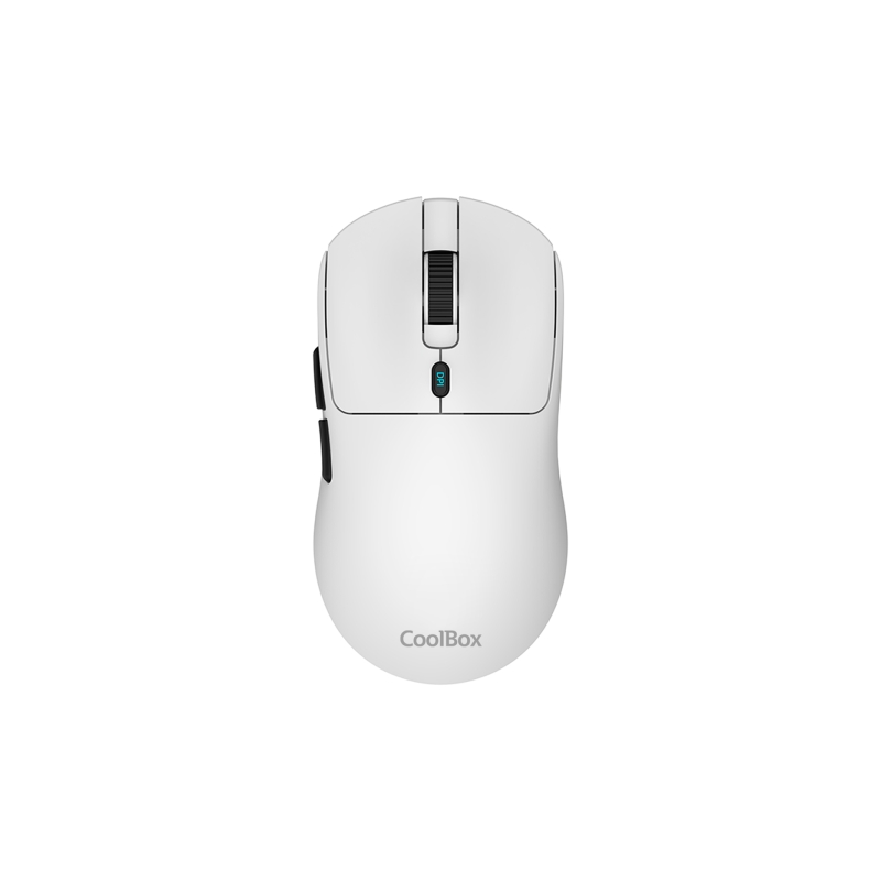 Souris gaming sans fil Coolbox W03 10 000 dpi - 7 boutons - Capteur Pixart 3325 - Blanc