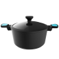 Casserole Cecotec Polka Platinum Thunder 28 cm en aluminium forgé - Revêtement antiadhésif - Compatible induction