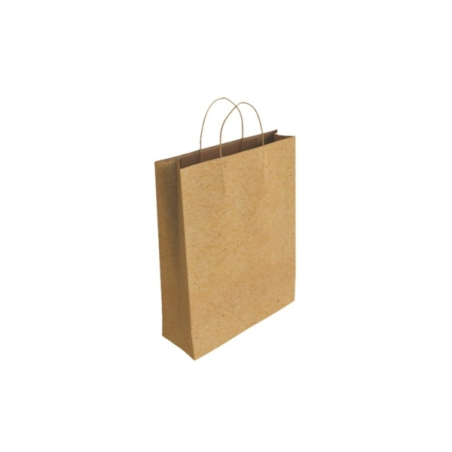 LOT de 25 Sac en papier kraft Bismark - Dimensions : 32 x 10 x 24 cm - Marron