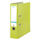 Classeur à levier Elba Rado A4 - Dos 80 mm - Œillet, Rado et porte-cartes avec étiquette - Solide et durable - Vert citron