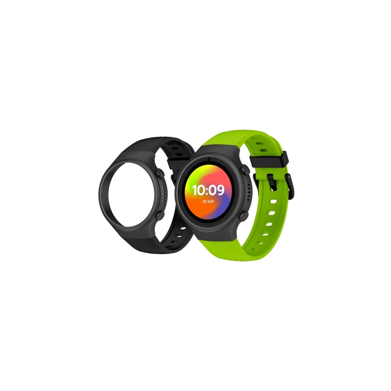 Montre connectée SPC Smartee 4G Junior avec écran rond de 1,2" - 4G - Localisation GPS - Mode école - Zones de sécurité