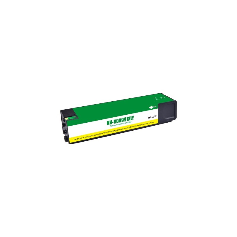 Cartouche encre compatible HP 991X/991A jaune - Remplace M0J98AE/M0J82AE