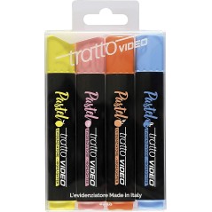 Surligneurs pastel Tratto Video