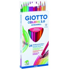 ✅ Giotto Colors 24 Crayons Triangulaires couleur Plusieurs couleurs en stock