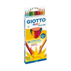 ✅ Giotto Elios 24 Crayons Triangulaires couleur Plusieurs couleurs en stock
