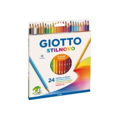 ✅ Giotto Stilnovo 24 Crayons Hexagonaux couleur Plusieurs couleurs en stock