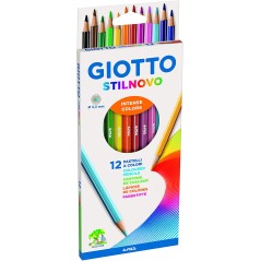 ✅ Giotto Stilnovo 12 Crayons Hexagonaux couleur Plusieurs couleurs en stock