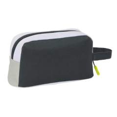 Sac isotherme Safta Real Madrid 1,7 L - Dragonne - Fermeture éclair - 21,5 x 12 x 6,5 cm - Noir et blanc