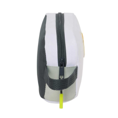 Sac isotherme Safta Real Madrid 1,7 L - Dragonne - Fermeture éclair - 21,5 x 12 x 6,5 cm - Noir et blanc