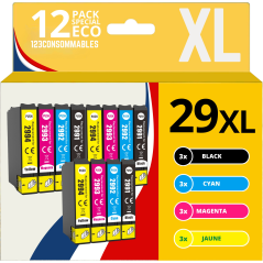 Pack compatible EPSON T29XL, 12 cartouches haute capacité
