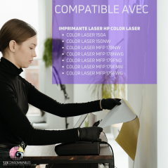 Pack 4 Toners compatibles HP 117A