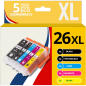 Pack compatible EPSON 26XL, 5 cartouches
