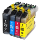 Pack compatible BROTHER LC-123 4 cartouches
