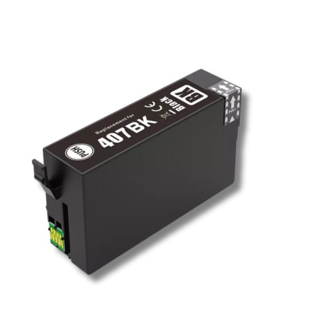 ✅ Cartouche compatible Epson 407 noir couleur Noir en stock