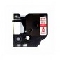 Ruban compatible Dymo D1 rouge sur transparent 12 mm Ruban compatible Dymo D1 rouge sur transparent 12 mm