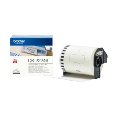 ✅ Brother DK22246 - Étiquettes - Largeur 103 mm x 30,48 mètres - Texte noir sur fond blanc couleur Blanc en stock