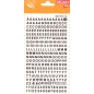 Apli Lettres et Chiffres Transférables - 5mm - 339 Caractères - Noir
