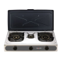 Muvip Grill Inox - Brûleur en Fonte - Brûleurs Amovibles - Base Antidérapante - Dimensions : 71X37X12,3 cm - Couleur Argent