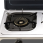 Muvip Grill Inox - Brûleur en Fonte - Brûleurs Amovibles - Base Antidérapante - Dimensions : 71X37X12,3 cm - Couleur Argent