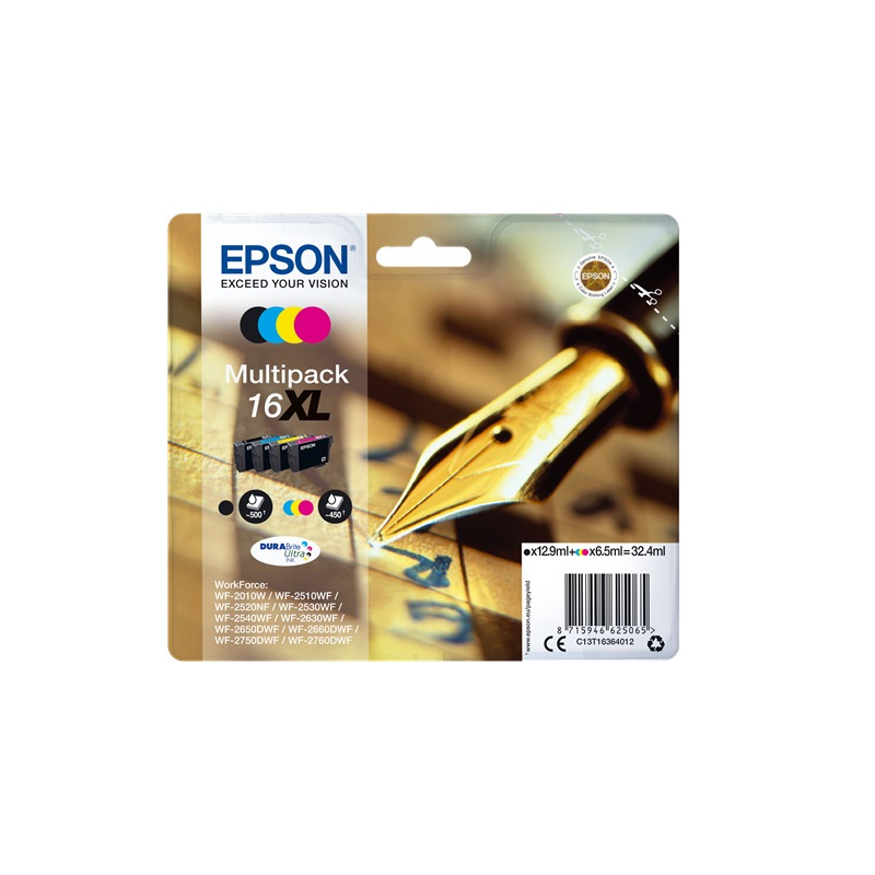 Epson Multipack 16XL, 4 cartouches