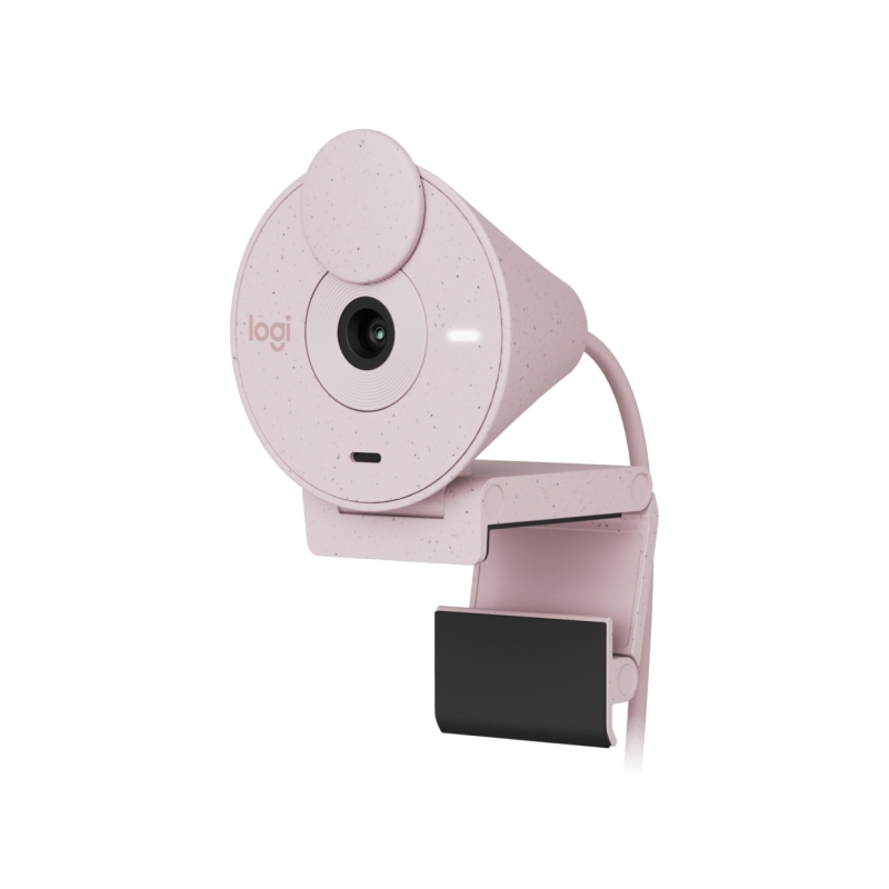 Webcam Full HD Logitech Brio 300 - 2 mégapixels - Champ de vision 70° - Rose