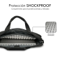 Sacoche pour ordinateur portable Subblim jusqu'à 14 pouces - Protection rembourrée d'air - Polyester Oxford résistant