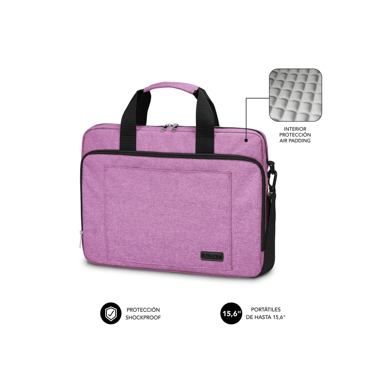 Sacoche pour ordinateur portable Subblim jusqu'à 15,6 pouces - Protection rembourrée d'air - Polyester Oxford résistant