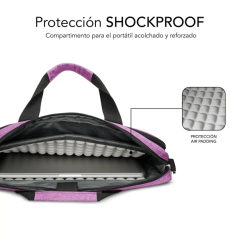 Sacoche pour ordinateur portable Subblim 15,6 avec protection rembourr