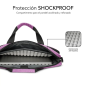 Sacoche pour ordinateur portable Subblim jusqu'à 15,6 pouces - Protection rembourrée d'air - Polyester Oxford résistant