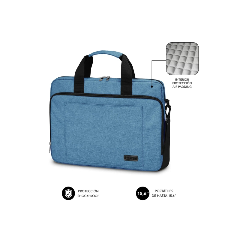 Sacoche pour ordinateur portable Subblim jusqu'à 15,6 pouces - Protection rembourrée d'air - Polyester Oxford résistant